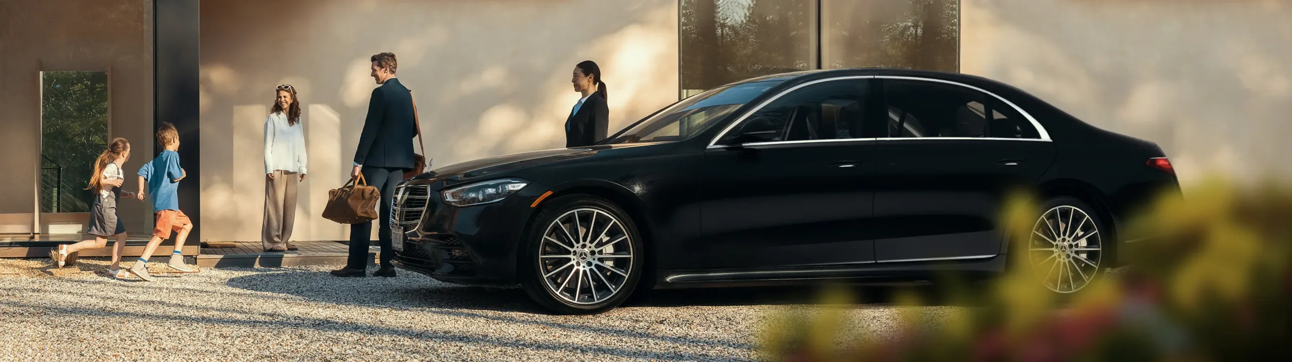 Private Transfer Service in a Mercedes-Benz S-Class